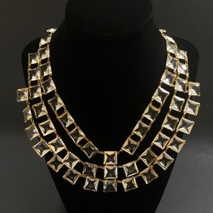 ANTIQUE 1930 Art Deco  Crystal Paste Riviere 3 Strand Beautiful Necklace